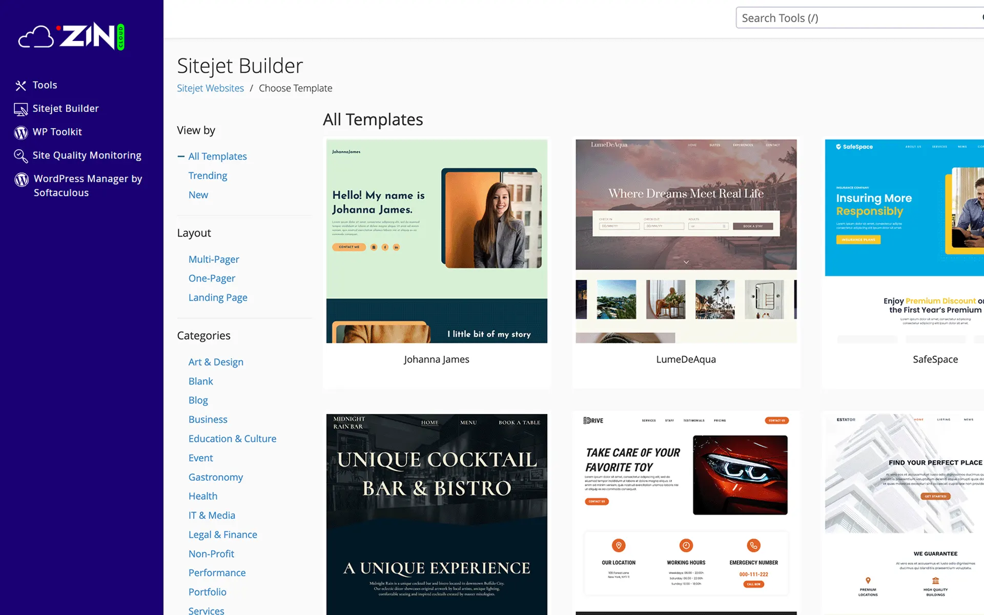 Constructor Sitejet Builder